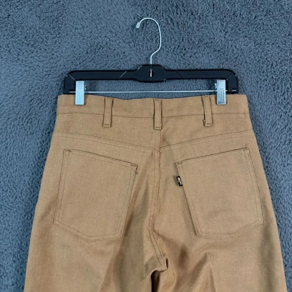 Vtg Levis Pants Mens 30x31 Brown Bootcut Big E Sta-Prest Made in USA 1970s